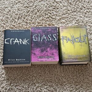 Ellen Hopkins Book Set - Crank, Glass, Fallout